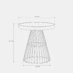 Array Coffee Table – Gold