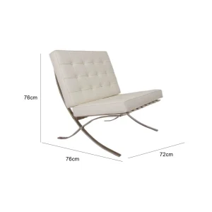 Barcelona One Seater Sofa - Beige