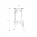 Bentwood Barstool – Black