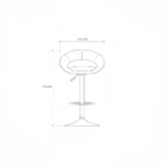 Cadet Barstool – White