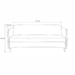Director Three Seater Sofa – Black