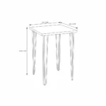 Hairpin Square Cocktail Table – Brown