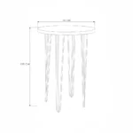 Hairpin Round Cocktail Table – Black