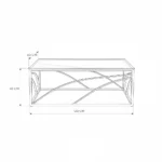 Madison Coffee Table – Gold
