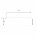 Maria Two Seater Sofa – White