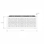 Masharbiya Rectangle Coffee Table – White