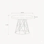 Nest Wire Coffee Table – White