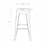 Terex Barstool – Black