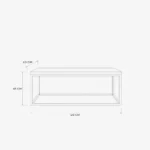 Tron Rectangle Coffee Table – White