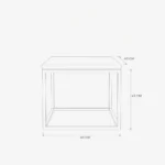 Tron Square Coffee Table – Black