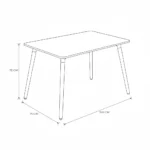 Tulip Meeting Table Rectangle – White