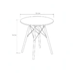 Tulip Meeting Table Round – Black