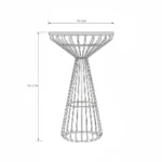 Wire Cocktail Table – Gold