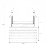 Woody One Seater Sofa – White