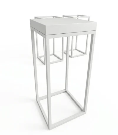 Lemonade Cocktail Table White