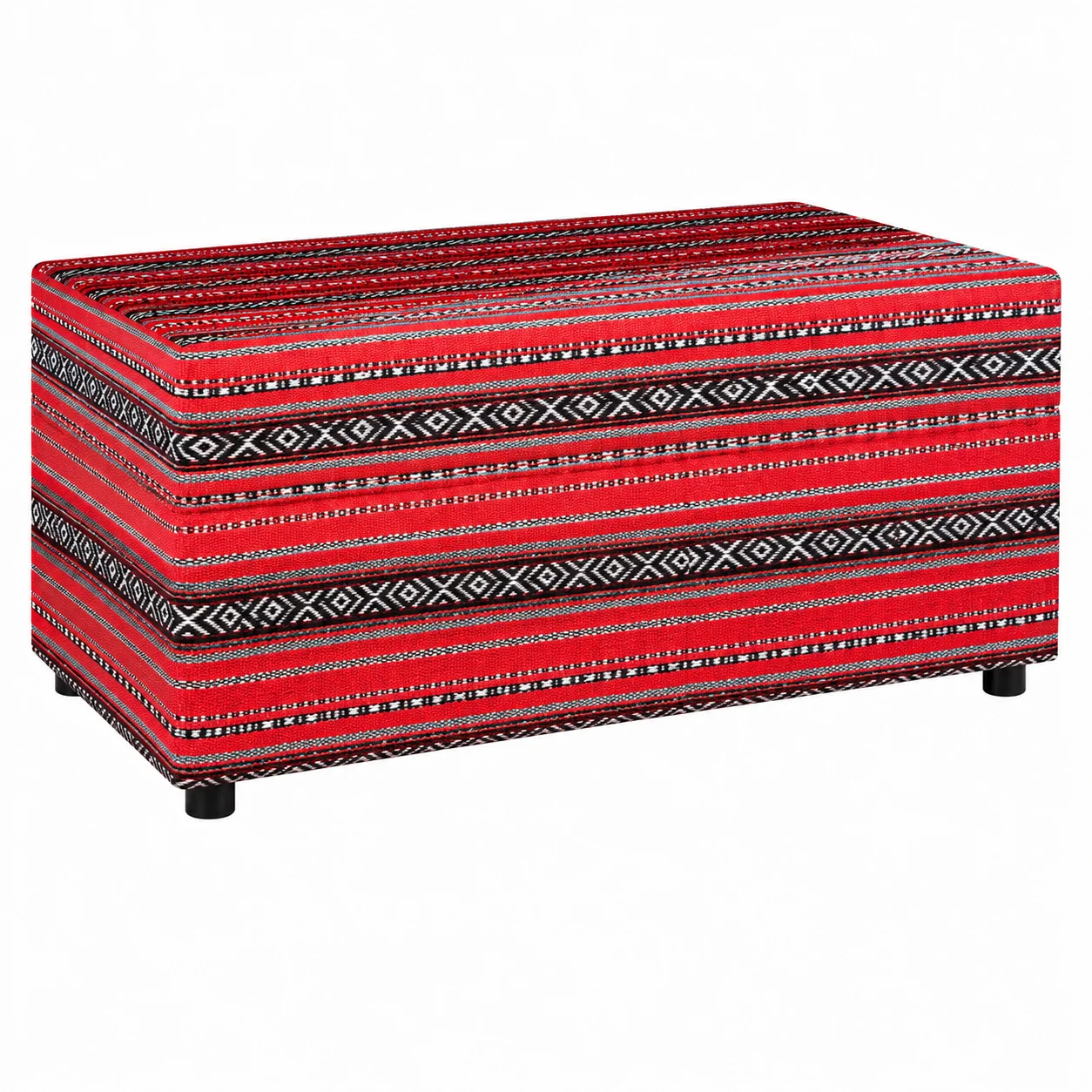 580_ulfa majlis coffe table rectangle red 1 Ulfa Majlis Rectangle Coffee Table – Red