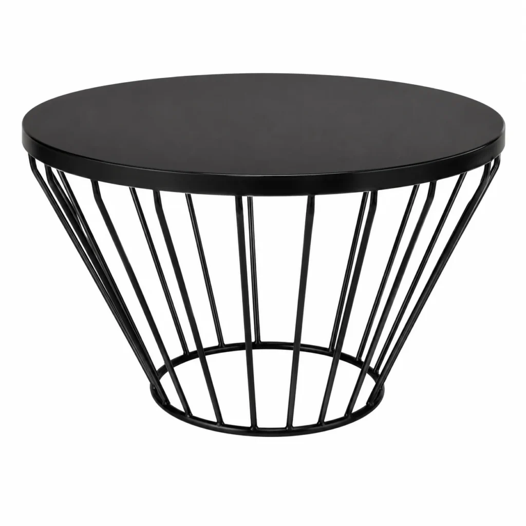 Wireline Coffee Table Low Round