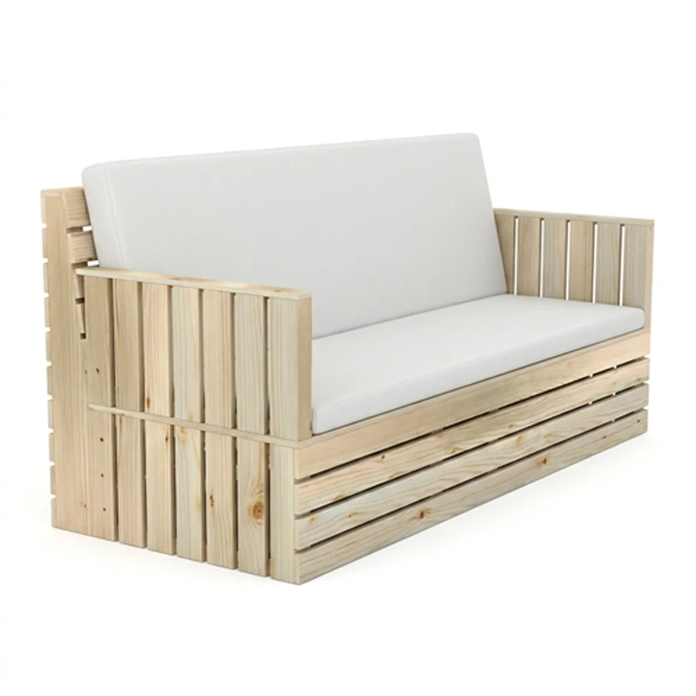 Woody Three Seater Sofa – Beige