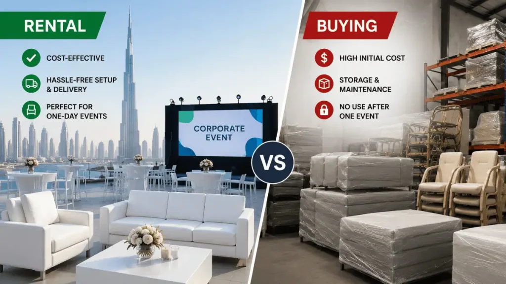 Renting vs Buying Event Furniture-difference