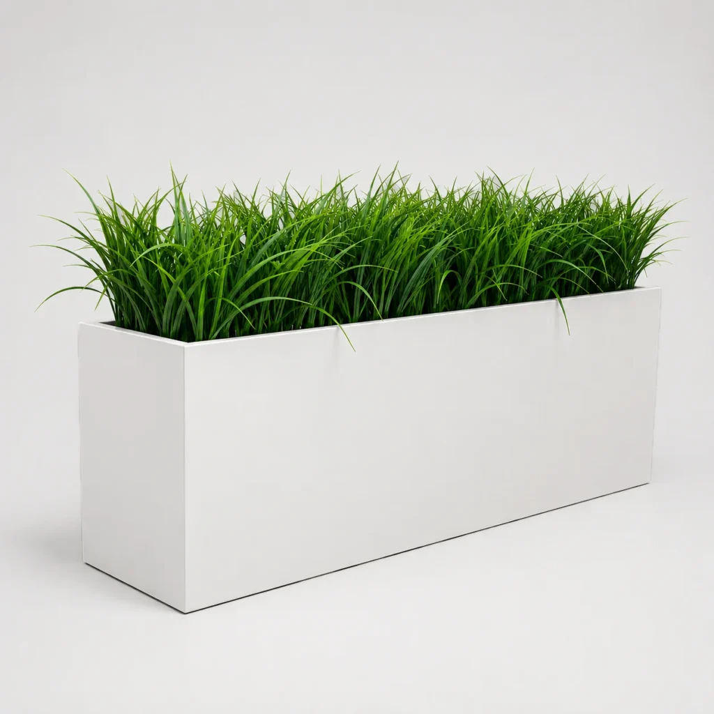 White Box Planter
