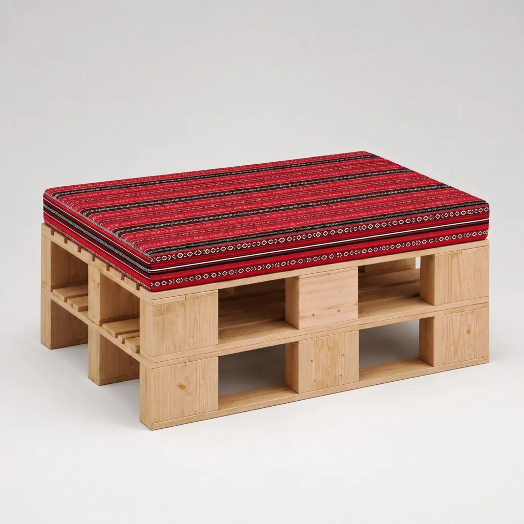 Woody Ottoman Seating – Majlis
